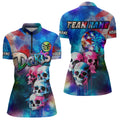 Funny Colorful Neon Graffiti Skull Dart Custom Dart, Best Darts Clothing