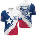 Grunge Texas Flag Darts and Quarter-Zip Custom Patriotic Darts Attire