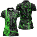 Green Grunge Dart, Fire Flame Dart Board Custom Name Dragon Darts League