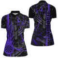 Purple Grunge Dart, Fire Flame Dart Board Custom Name Dragon Darts League