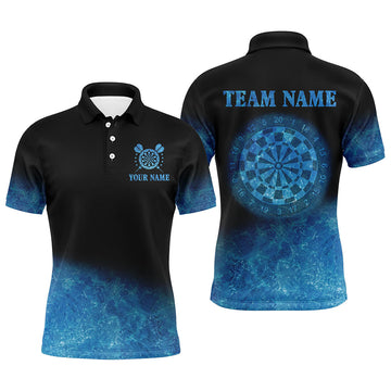 Personalized Sea Blue Gradient Darts and Custom Dart Dart
