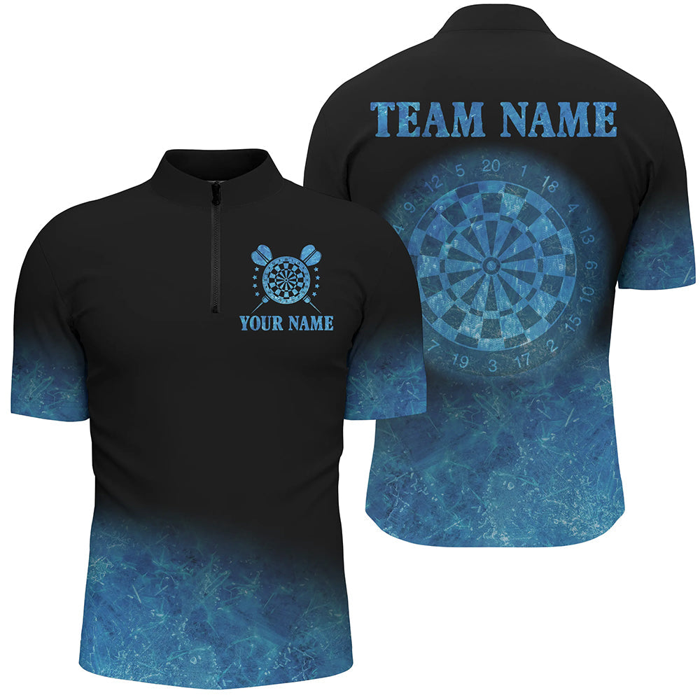 Personalized Sea Blue Gradient Darts and Custom Dart Dart