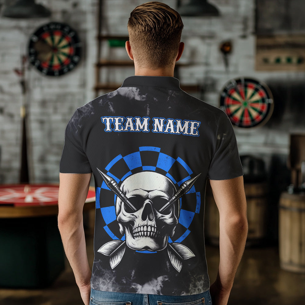 Personalized Blue Darts Smoke Skull Men Dart Custom Dart Board Fire Flame Dart Team
