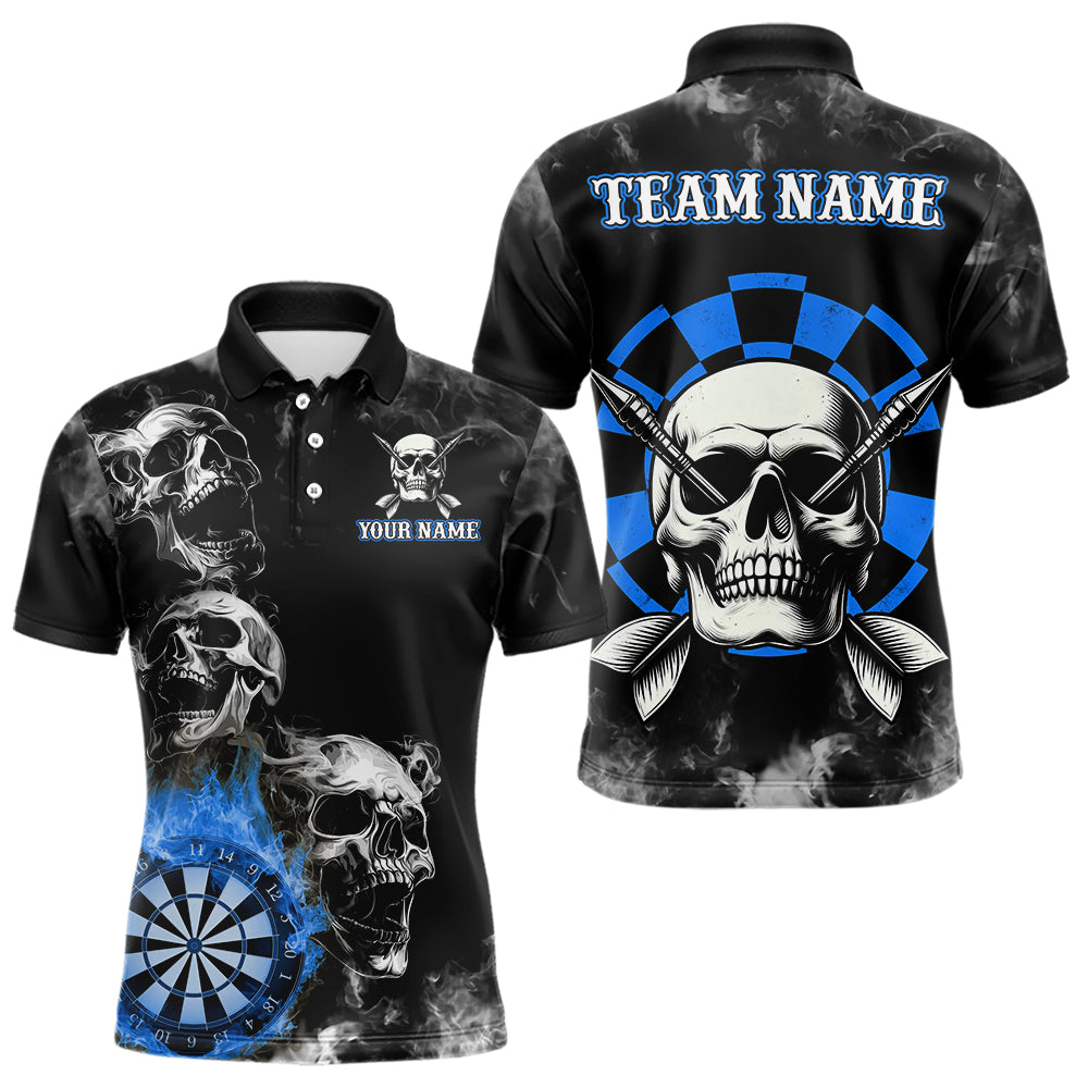 Personalized Blue Darts Smoke Skull Men Dart Custom Dart Board Fire Flame Dart Team