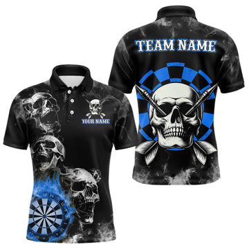 Personalized Blue Darts Smoke Skull Men Dart Custom Dart Board Fire Flame Dart Team