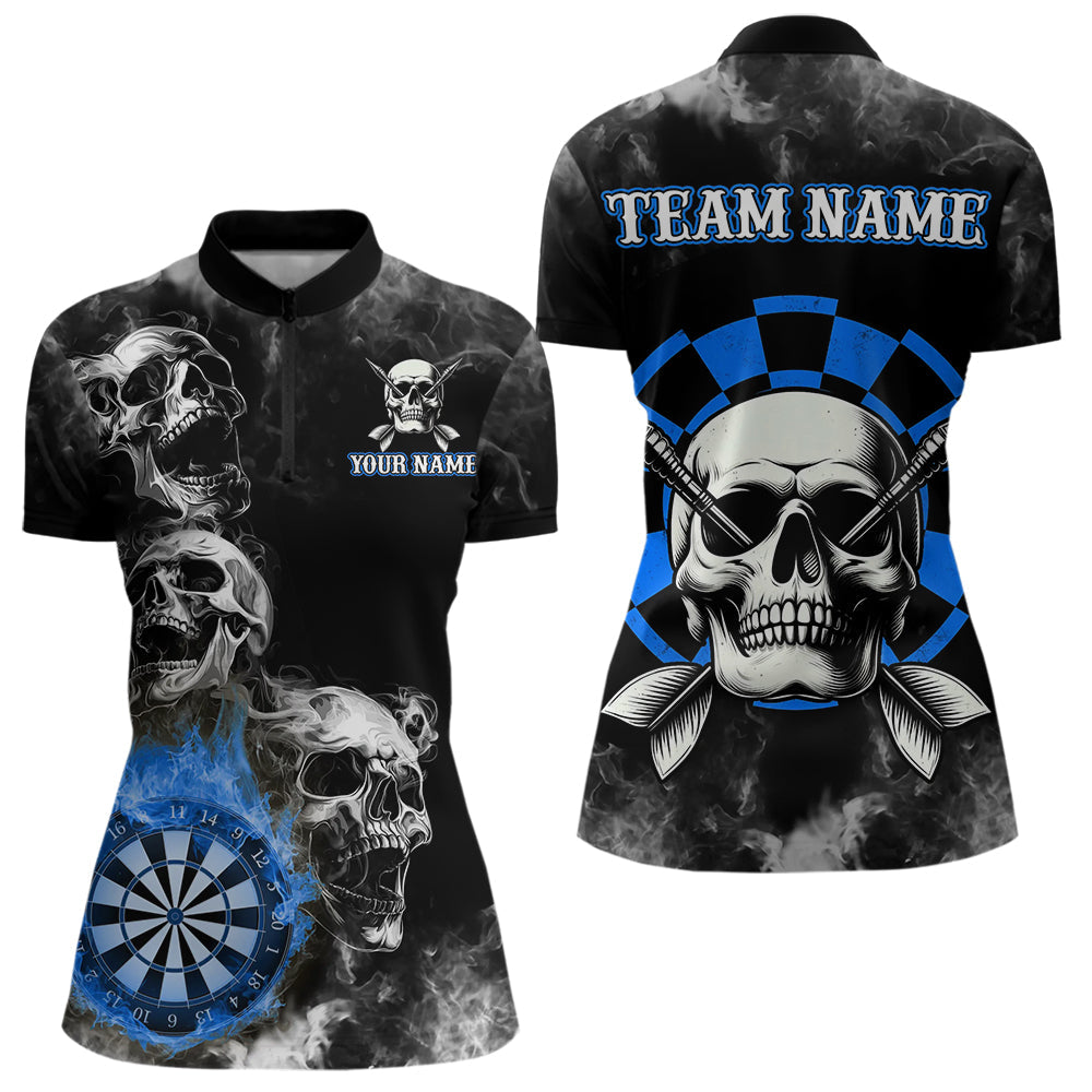 Personalized Blue Darts Smoke Skull Men Dart Custom Dart Board Fire Flame Dart Team