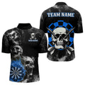 Personalized Blue Darts Smoke Skull Men Dart Custom Dart Board Fire Flame Dart Team