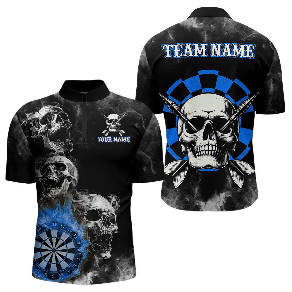 Personalized Blue Darts Smoke Skull Men Dart Custom Dart Board Fire Flame Dart Team