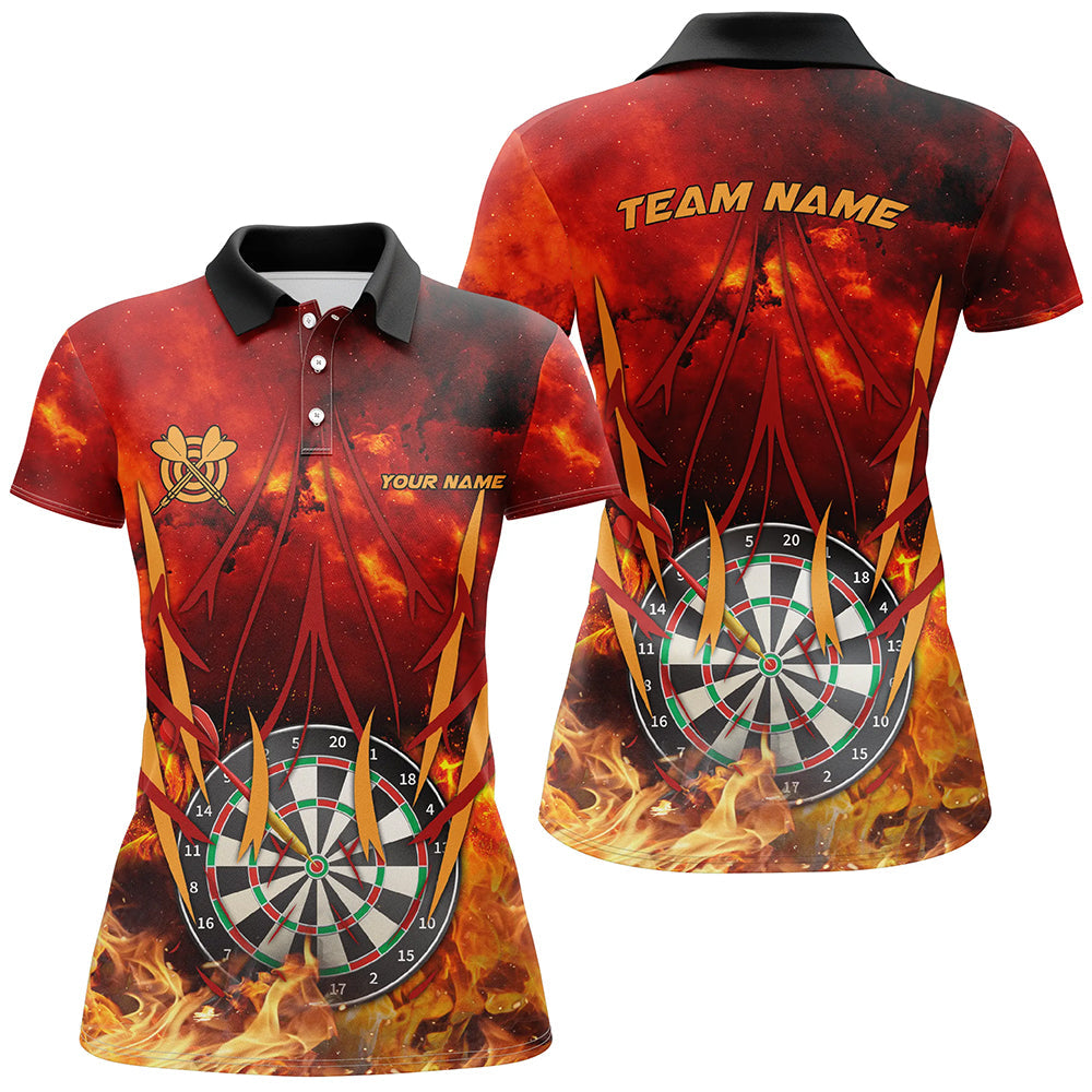 Personalized 3D Darts Board On Fire Men Darts Custom Name Flame Darts For Player