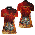 Personalized 3D Darts Board On Fire Men Darts Custom Name Flame Darts For Player