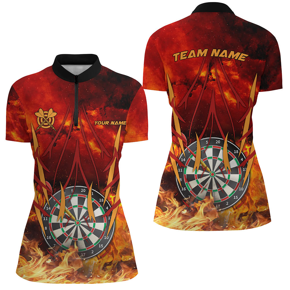 Personalized 3D Darts Board On Fire Men Darts Custom Name Flame Darts For Player