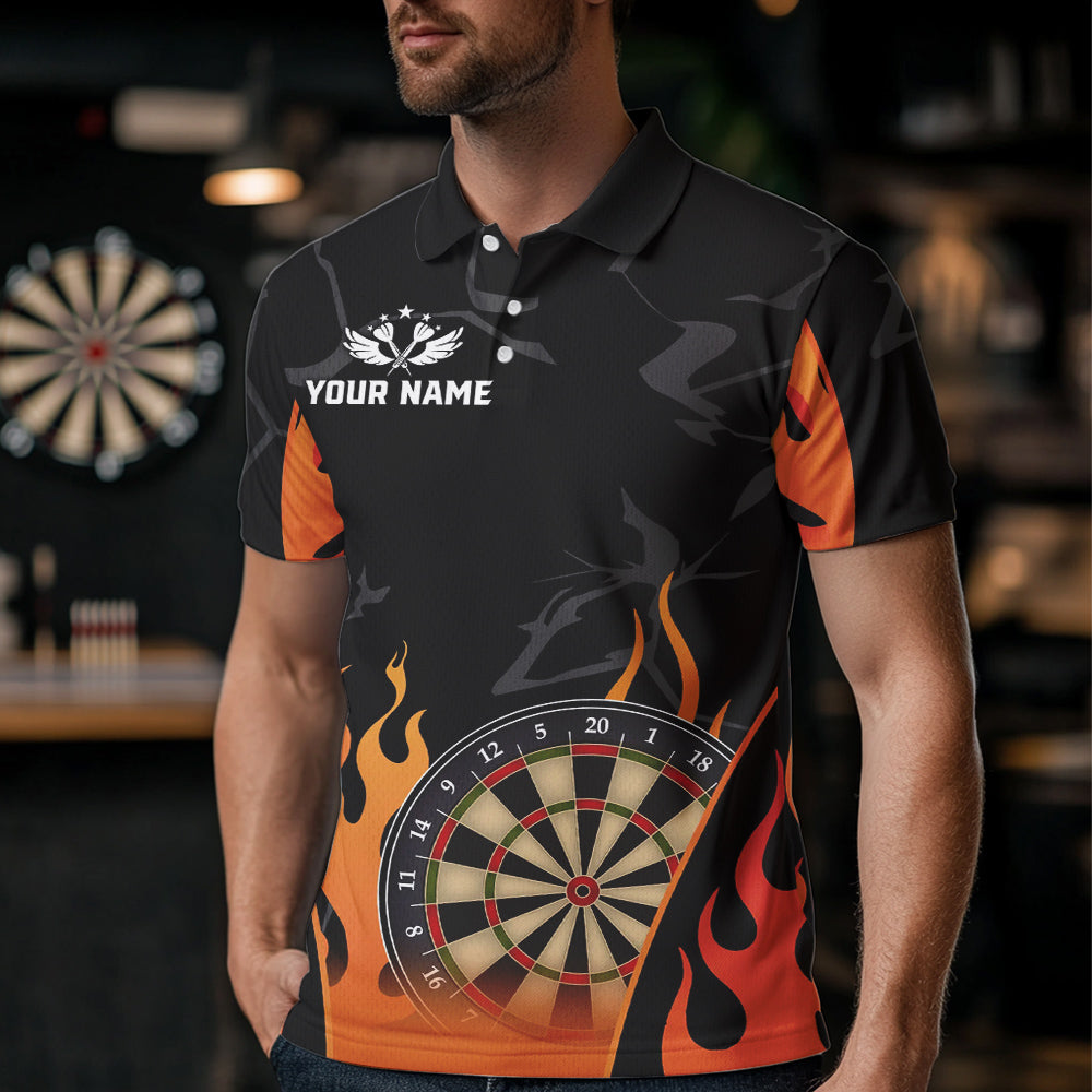 Black And Orange Flame Dart Custom Dart and