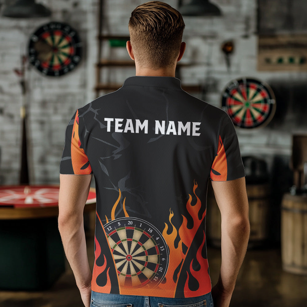 Black And Orange Flame Dart Custom Dart and