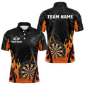 Black And Orange Flame Dart Custom Dart and