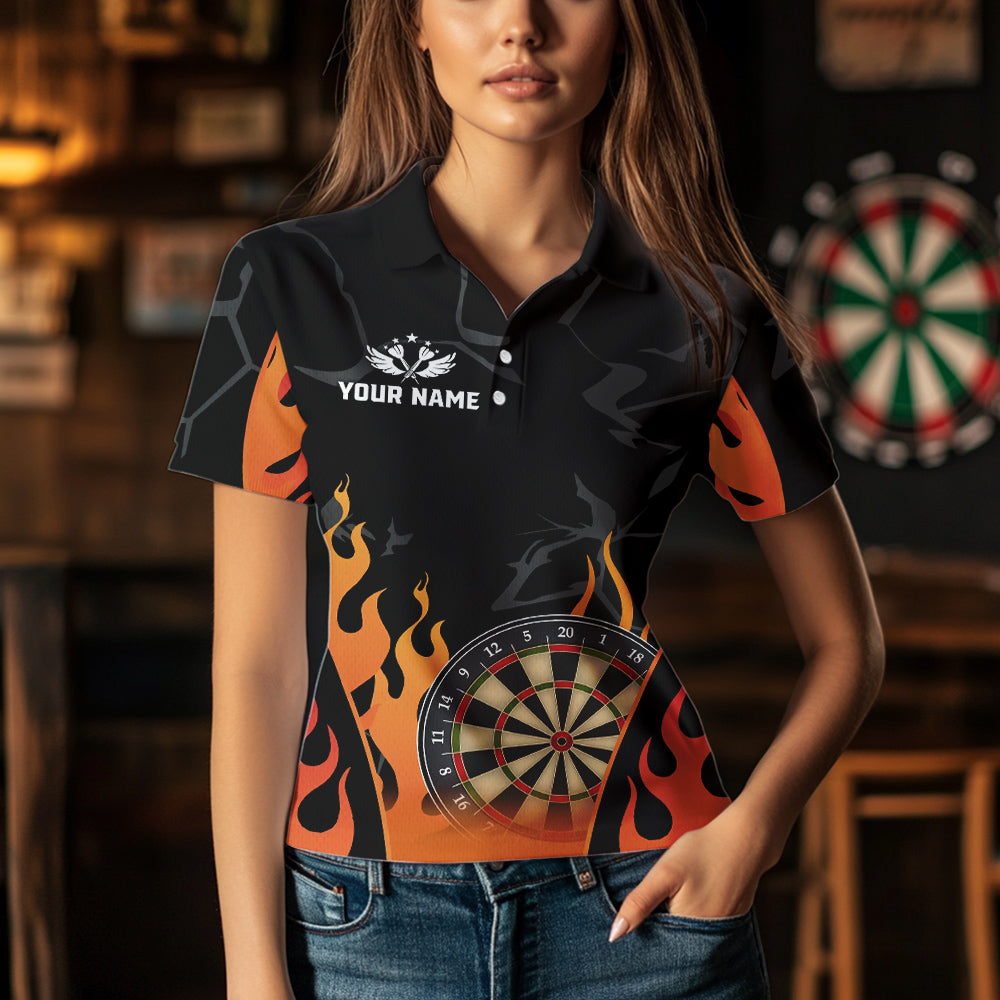 Black And Orange Flame Dart Custom Dart and