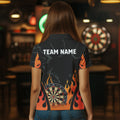 Black And Orange Flame Dart Custom Dart and