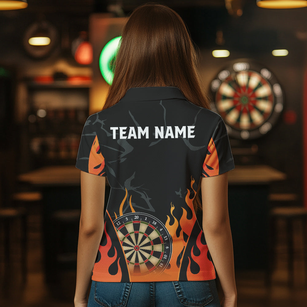Black And Orange Flame Dart Custom Dart and