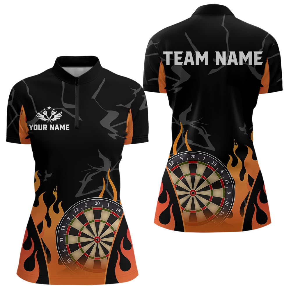 Black And Orange Flame Dart Custom Dart and