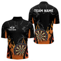 Black And Orange Flame Dart Custom Dart and