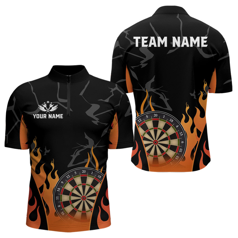 Black And Orange Flame Dart Custom Dart and