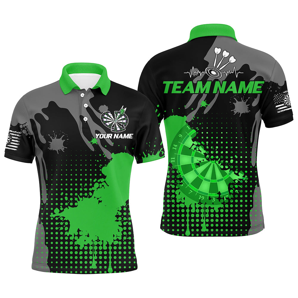 Personalized Grunge Paint Darts and, Best Darts Team |Green