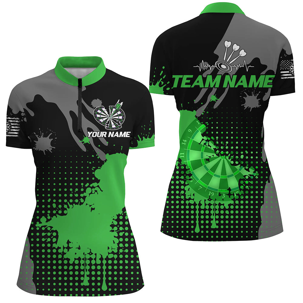Personalized Grunge Paint Darts and, Best Darts Team |Green