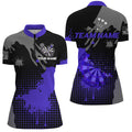 Personalized Grunge Paint Darts and Best Darts Team |Purple