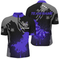 Personalized Grunge Paint Darts and Best Darts Team |Purple