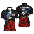 Personalized 3D Eagle American Flag Patriotic Darts Custom Flame Darts |Red