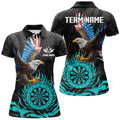 Personalized 3D Eagle American Flag Patriotic Darts Custom Flame Darts |Cyan