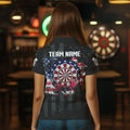 Customized American Flag Smoke Black Grunge Dart, Patriotic Team Darts