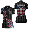 Customized American Flag Smoke Black Grunge Dart, Patriotic Team Darts