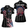 Customized American Flag Smoke Black Grunge Dart, Patriotic Team Darts