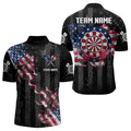 Customized American Flag Smoke Black Grunge Dart, Patriotic Team Darts