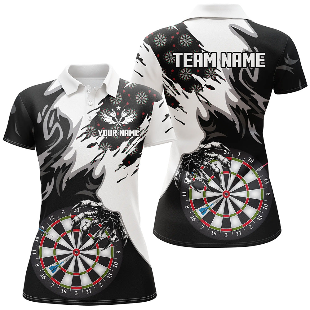 Personalized Black White Darts Board Claws Men and Custom Darts Team