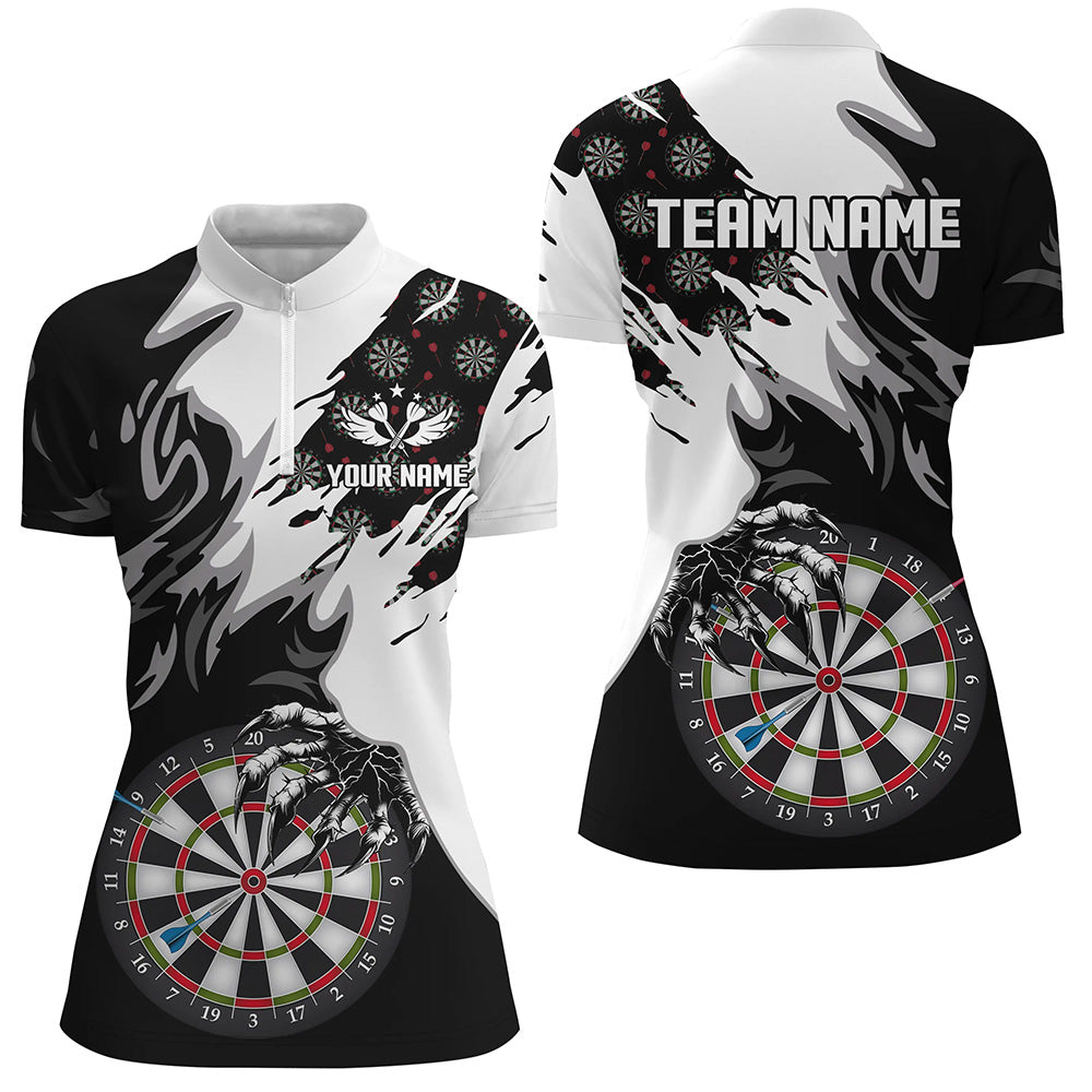Personalized Black White Darts Board Claws Men and Custom Darts Team