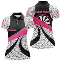 Personalized Grunge Pink Darts and Quarter-Zip, Unique Darts Team Attire