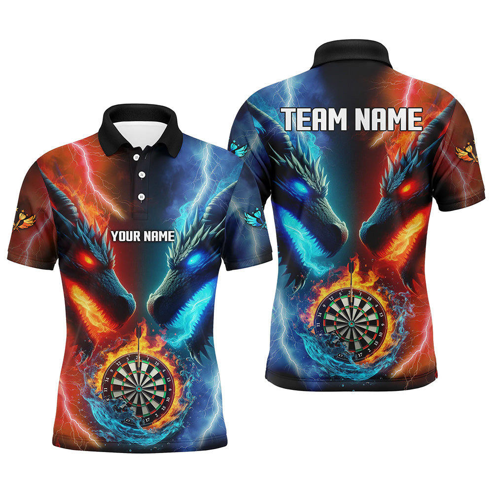 Personalized Dart Board Water Fire 3D Dragon Darts, Team League Darts