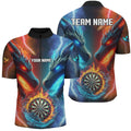 Personalized Dart Board Water Fire 3D Dragon Darts, Team League Darts