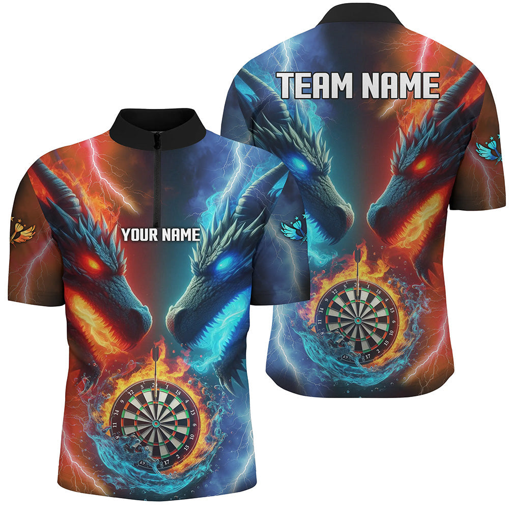 Personalized Dart Board Water Fire 3D Dragon Darts, Team League Darts