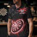 Custom Dart, Black And Red Dartboard Thunder Lightning Darts and