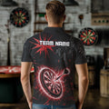Custom Dart, Black And Red Dartboard Thunder Lightning Darts and