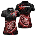 Custom Dart, Black And Red Dartboard Thunder Lightning Darts and