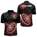 Custom Dart, Black And Red Dartboard Thunder Lightning Darts and