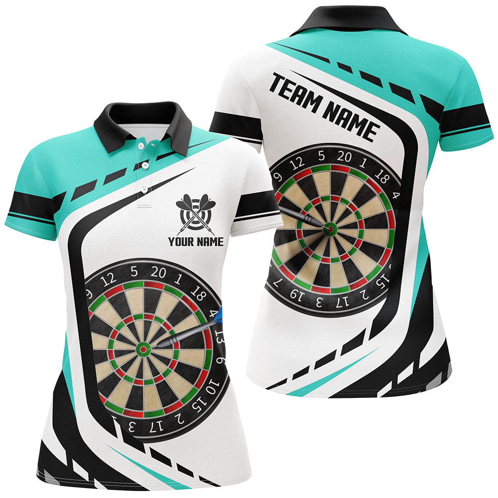 Personalized Dartboard Turquoise Men Darts Custom Darts Uniform For Team Player