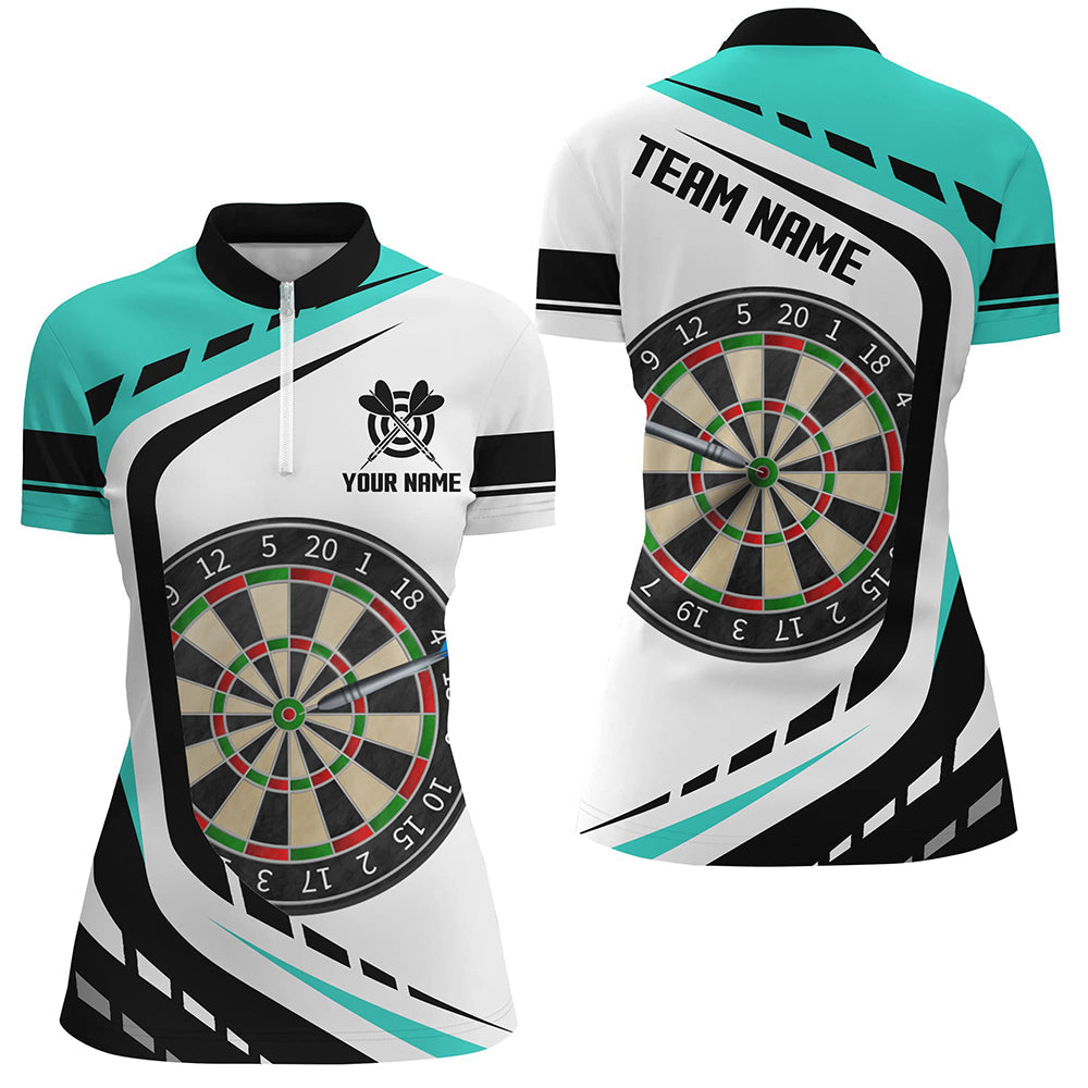 Personalized Dartboard Turquoise Men Darts Custom Darts Uniform For Team Player