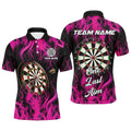 One Last Aim 3D Fire Flame Pink Darts Custom Darts Saying, Darts
