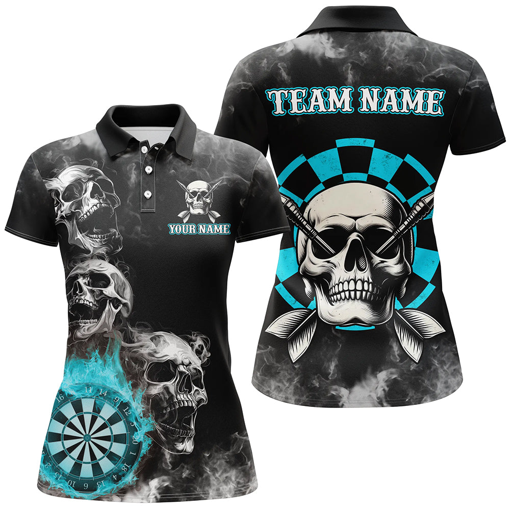 Personalized Blue Darts Smoke Skull Men Dart Custom Darts Board Fire Flame Dart Team
