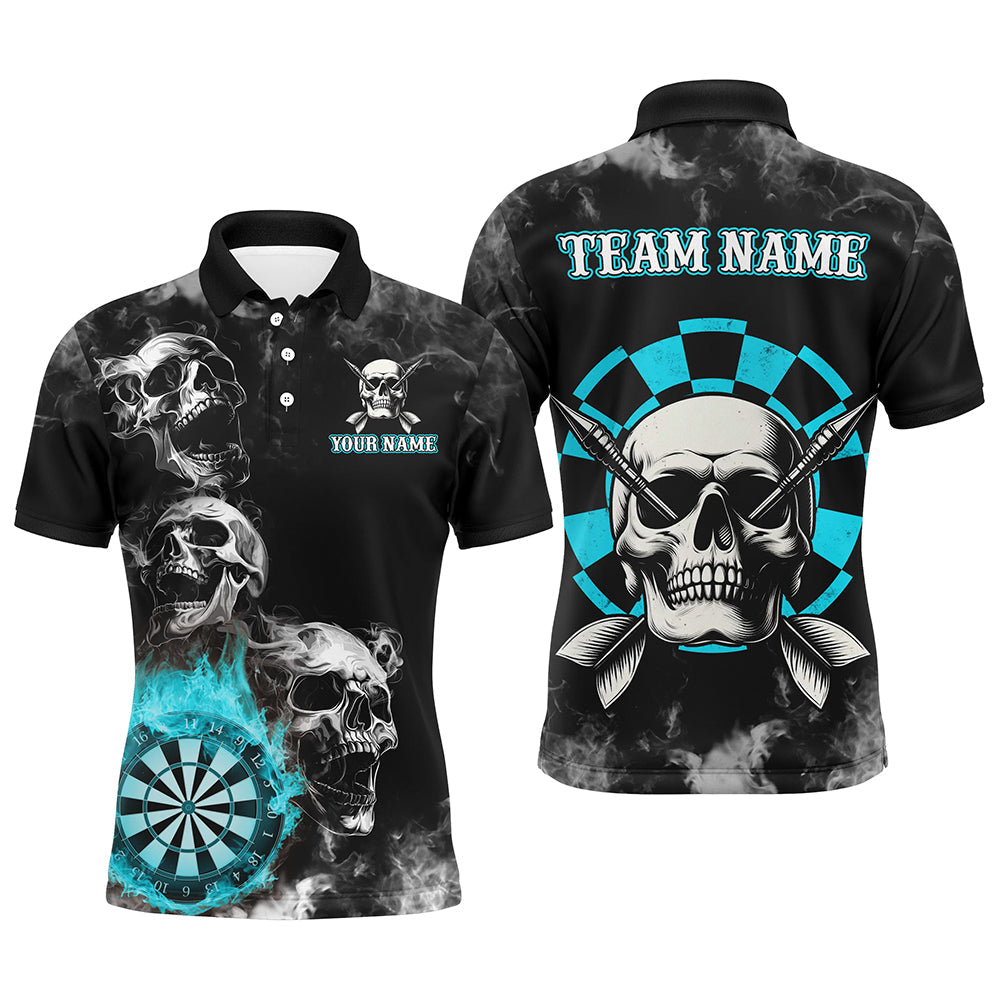 Personalized Blue Darts Smoke Skull Men Dart Custom Darts Board Fire Flame Dart Team