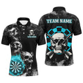 Personalized Blue Darts Smoke Skull Men Dart Custom Darts Board Fire Flame Dart Team